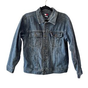 VTG Tommy Hilfiger Classic Blue Denim Jacket size XL